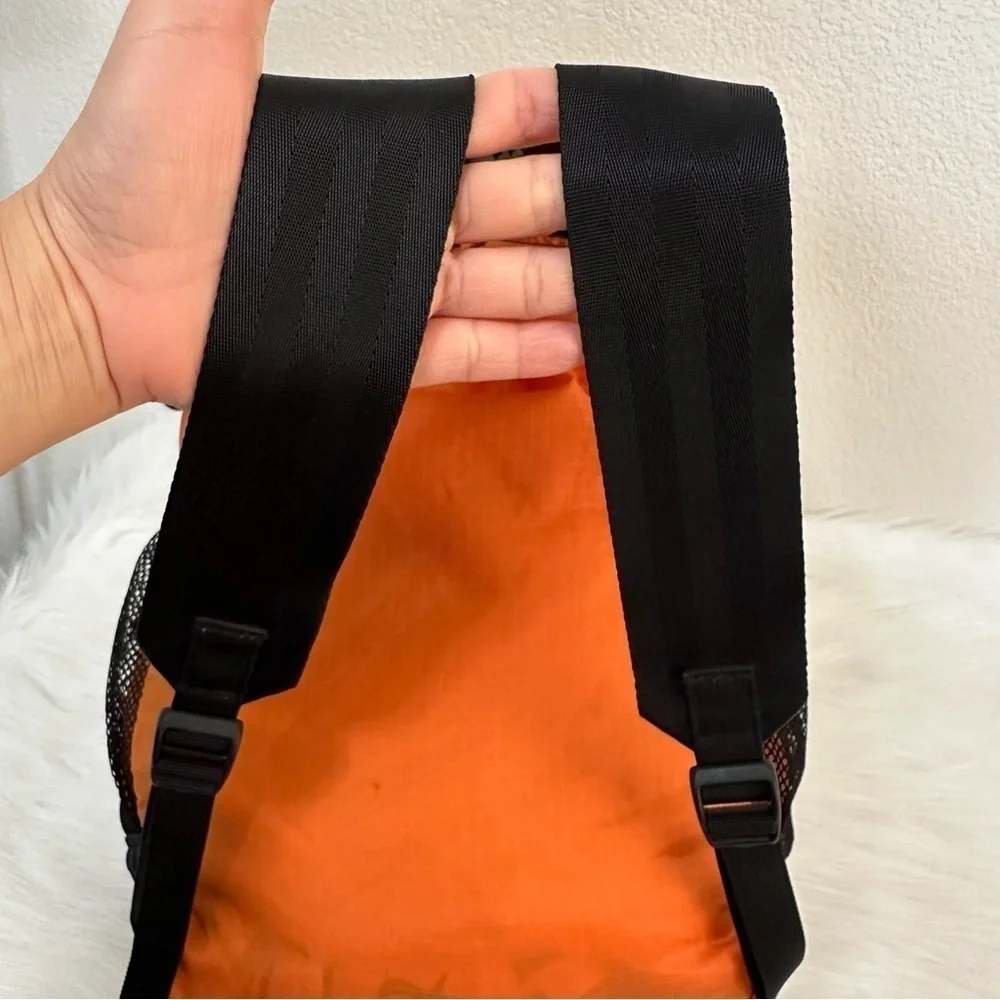 Kiva Orange Black Packable Travel Hiking Camping Backpack